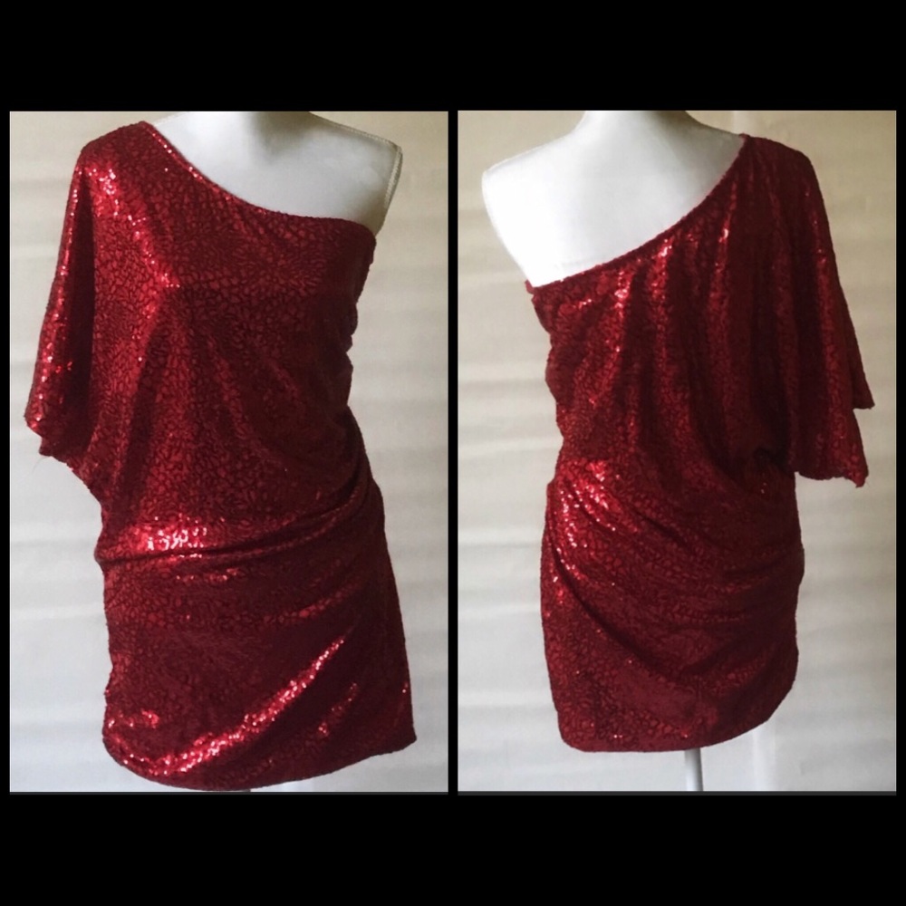 Love Culture sequin one shoulder dress